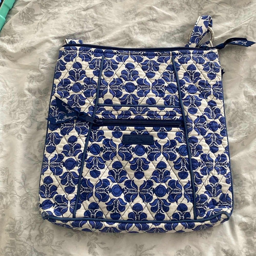 Vera Bradley Cobalt Tile Hipster Crossbody